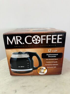 Mr. Coffee 12 Cup Glass Replacement Coffee Carafe, Genuine NEW IN BOX!